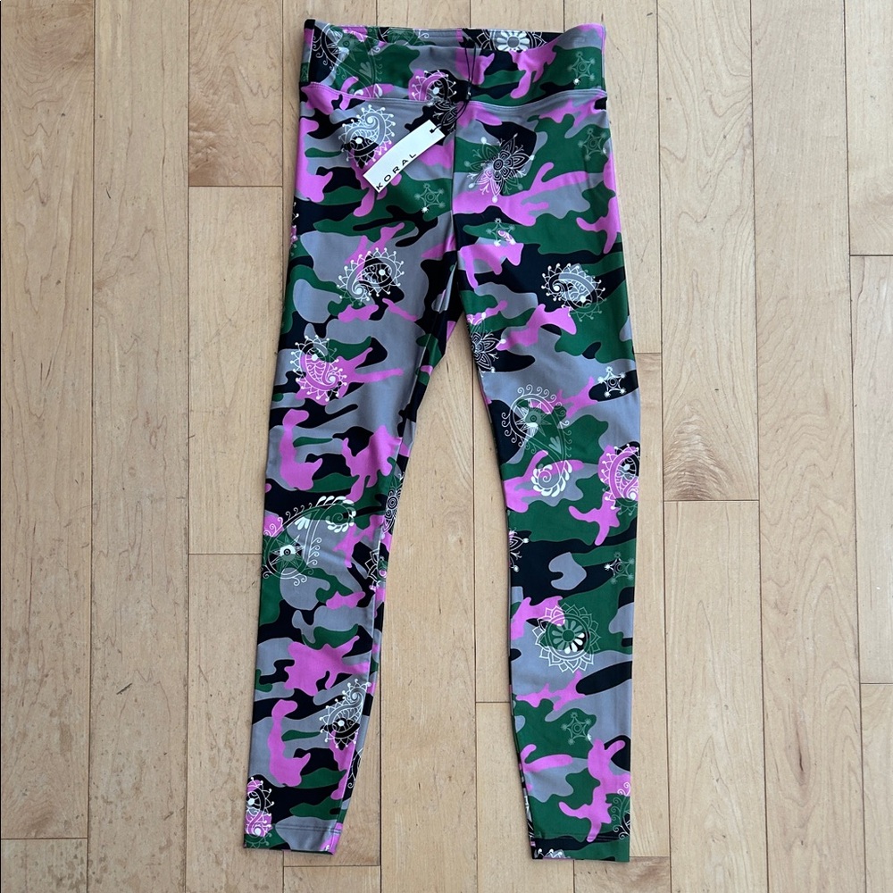 NWT Koral shiny leggings